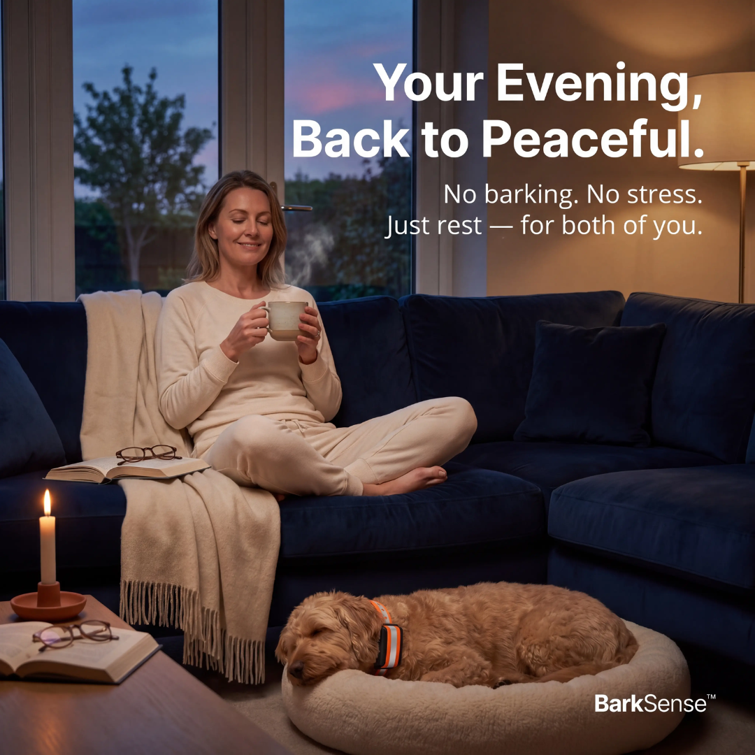 BarkSense™ | Smart Humane Bark Collar with Voice-Lock™ Detection