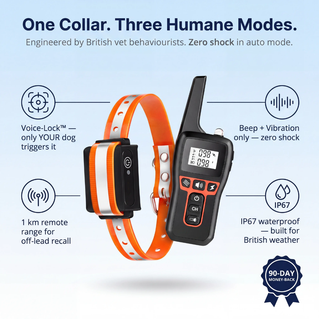 BarkSense™ | Smart Humane Bark Collar with Voice-Lock™ Detection