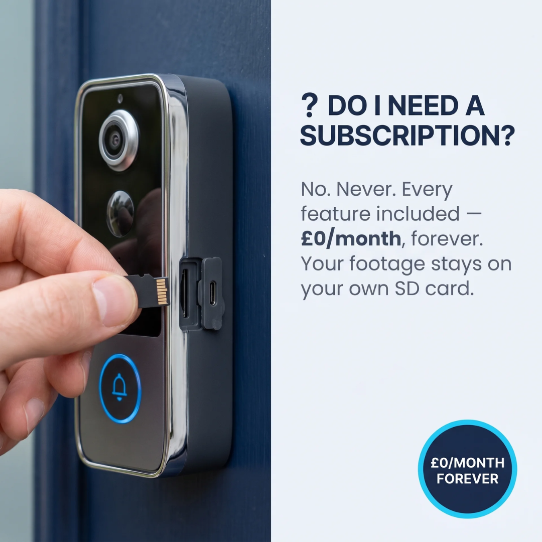 SafeView™ | Smart Video Doorbell | See Who's at Your Door. No Subscription. No Catch.