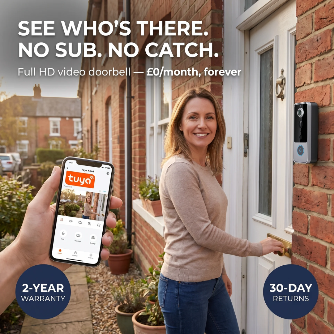 SafeView™ | Smart Video Doorbell | See Who's at Your Door. No Subscription. No Catch.