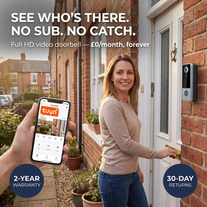 SafeView™ | Smart Video Doorbell | See Who's at Your Door. No Subscription. No Catch.