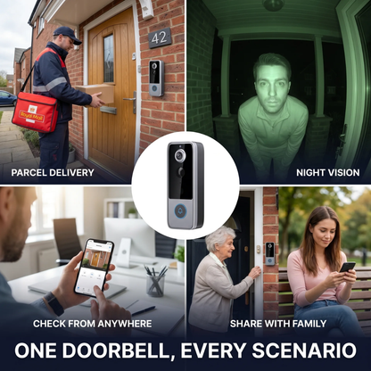 SafeView™ | Smart Video Doorbell | See Who's at Your Door. No Subscription. No Catch.