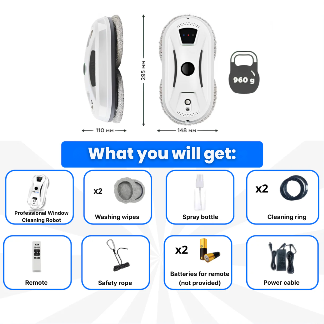 GlinBot™ - Professional Window Cleaning Robot