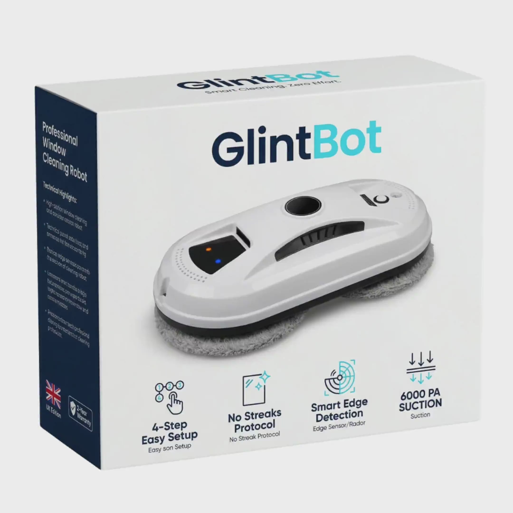 Load video: GlintBot™ - Professional Window Cleaning Robot